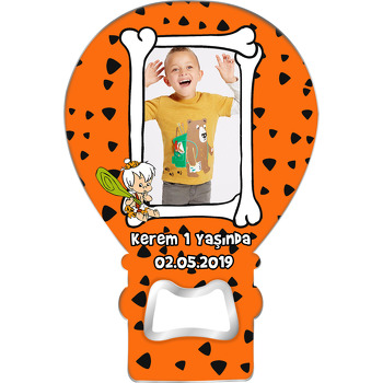 Turuncu Bambam Temalı Balon Magnet Açacak