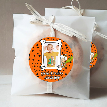 Turuncu Bambam Temalı Resimli Sticker