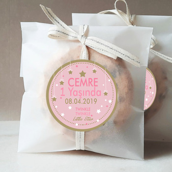 Twinkle Temalı Doğum Günü Sticker