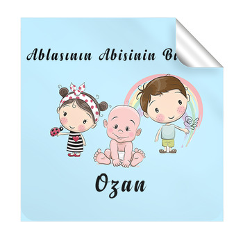 Üç Kardeşler Temalı Kare Sticker