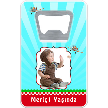 Uçaklar Temalı Dikdörtgen Magnet Açacak