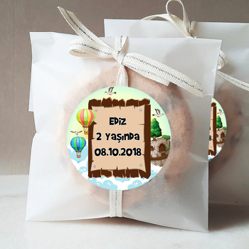 Uçan Balonlar  Temalı Sticker