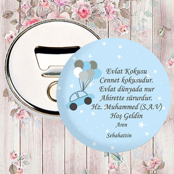 Uçan Balonlu Hoşgeldin Magnet Açacak 