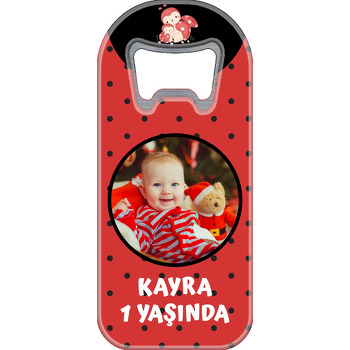 Uğur Böceği Anne Çocuk Temalı Uzun Magnet Açacak
