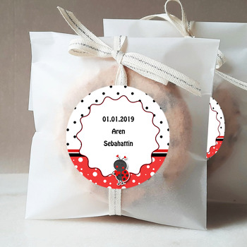 Uğur Böceği Temalı Doğum Günü Sticker