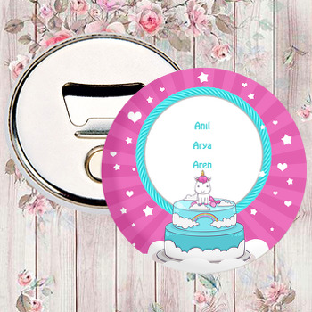 Unicorn Pasta Temalı Magnet Açacak