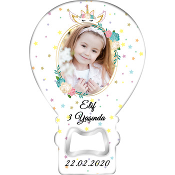 Unicorn Star Temalı Resimli Balon Magnet Açacak