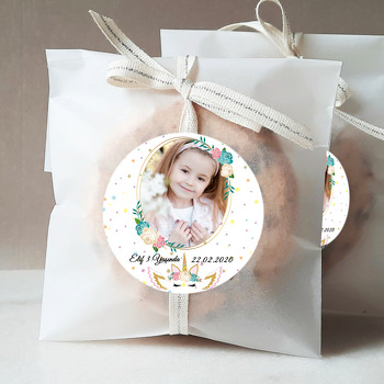 Unicorn Star Temalı Sticker