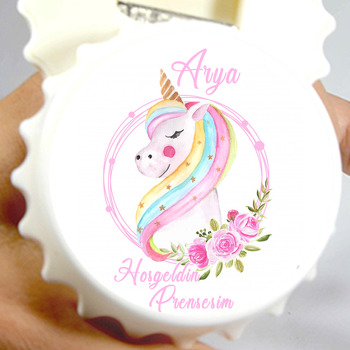 Unicorn Temalı Kapak Şekilli Magnet Açacak