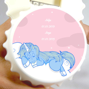 Unicorn Temalı Kapak Şekilli Magnet Açacak