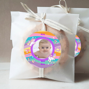Unicorn Temalı Resimli Sticker
