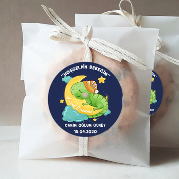 Uykucu Bukalemun Temalı Sticker