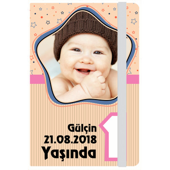 Uzay Çerçeve Temalı Doğum Günü Kişiye Anı Özel Defter