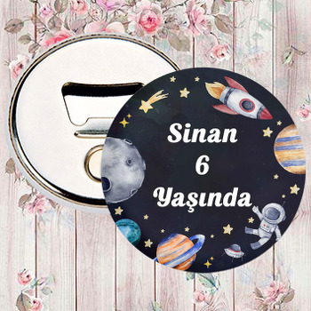 Uzayda Astronot ile Yıldızlar Temalı Magnet Açacak