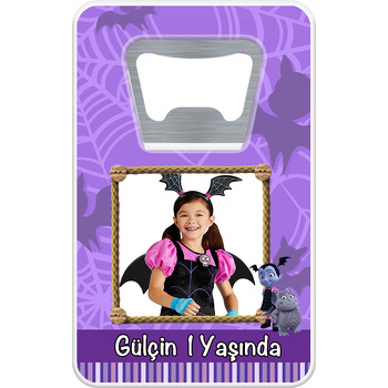 Vampirina Temalı Dikdörtgen Magnet Açacak