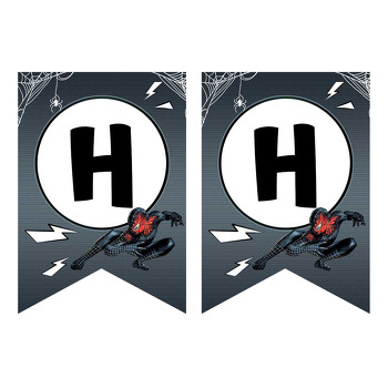 Venom Spiderman Temalı Flama Banner