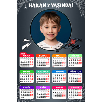 Venom Spiderman Temalı Takvim Magnet