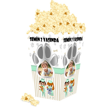 Veteriner Temalı Popcorn Kutusu