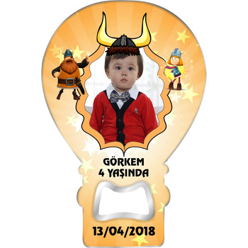 Vikingler Temalı  Balon Magnet Açacak