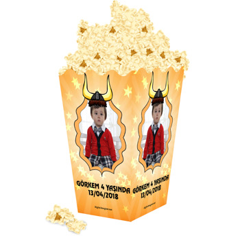 Vikingler Temalı Popcorn Kutusu