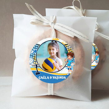 Voleybol Temalı Resimli Sticker