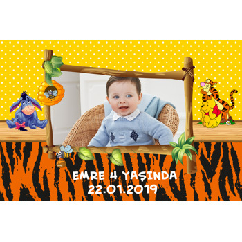 Winnie The Pooh 2 Temalı Doğum Günü Magnet