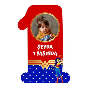 Wonder Woman Temalı Doğum Günü Magnet