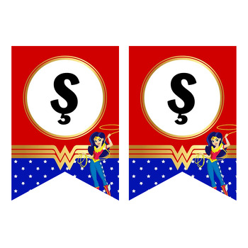 Wonder Woman Temalı Flama Banner