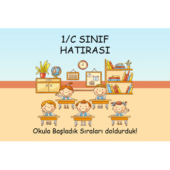 Yaşasın Sınıfımız Temalı Doğum Günü Afiş