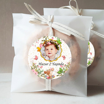 Yavru Geyik Temalı Resimli Sticker
