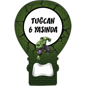 Yenilmezler Hulk Temalı Balon Magnet Açacak