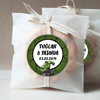 Yenilmezler Hulk Temalı Parti Sticker