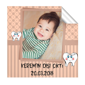 Yıldız Çerçeveli Diş Buğdayı  Kare Etiket