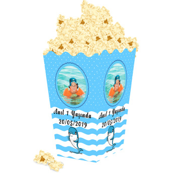 Yunus Balığı Temalı Popcorn Kutusu