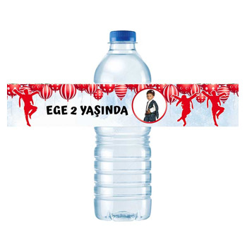 Zeybek Efe Temalı Su Şişesi Etiketi