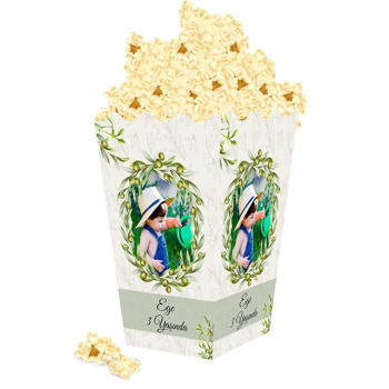 Zeytin Dalı Temalı Popcorn Kutusu