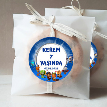 Zooba Temalı Doğum Günü Sticker