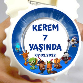Zooba Temalı Kapak Şekilli Magnet Açacak