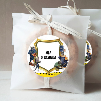 Zootopia Temalı Parti Sticker